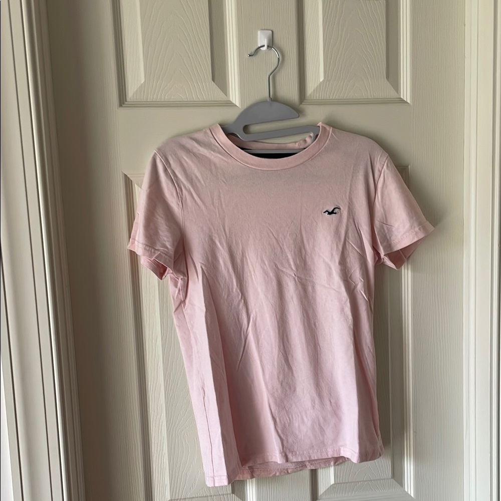 Hollister Light Pink Tee with Logo